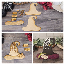 Load image into Gallery viewer, Witch&#39;s - Cauldron and Hat - DIY Kit
