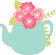 Load image into Gallery viewer, Teapot and Flowers STL Platter

