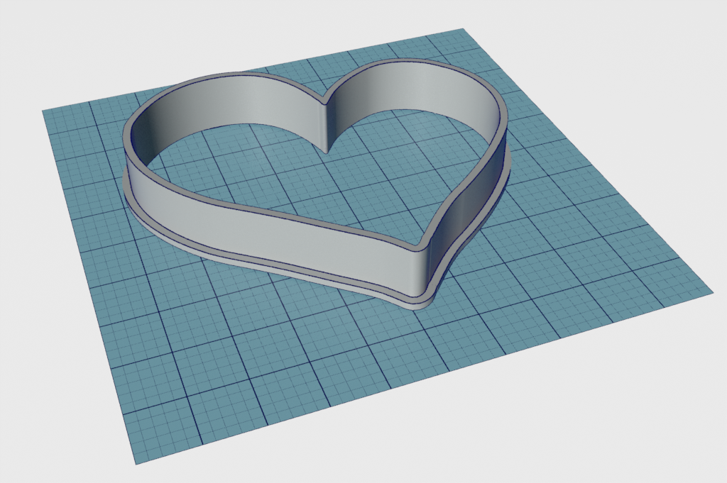 Asymetrical Heart Cutter STL File