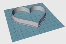 Load image into Gallery viewer, Asymetrical Heart Cutter STL File
