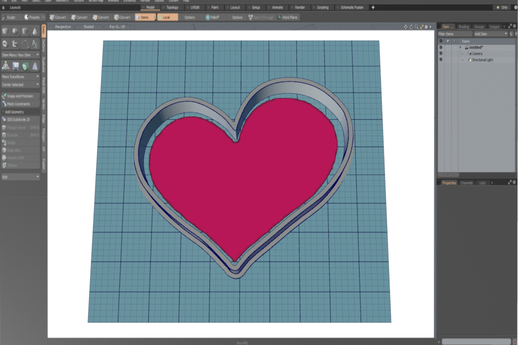 Asymetrical Heart Cutter STL File