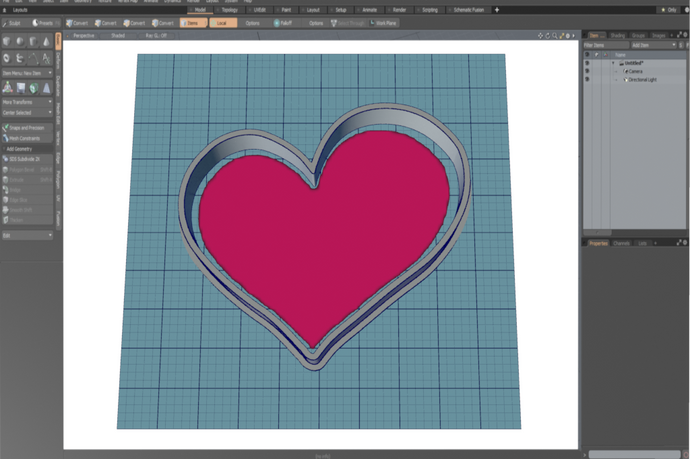 Asymetrical Heart Cutter STL File