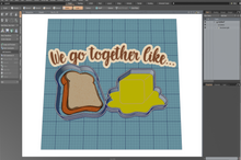Load image into Gallery viewer, Butter Half (2pc) Cutter Set STL Files
