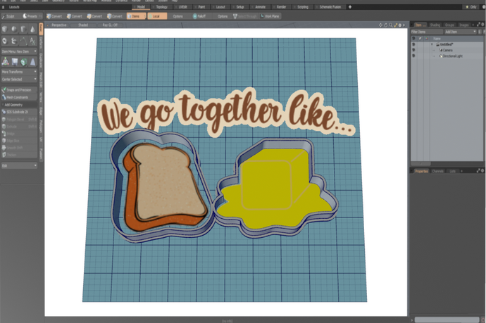 Butter Half (2pc) Cutter Set STL Files