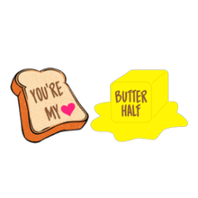 Load image into Gallery viewer, Butter Half (2pc) Cutter Set STL Files
