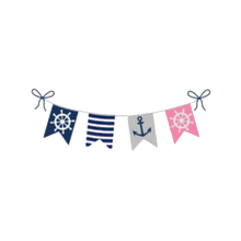 Load image into Gallery viewer, Banner with Bows (4 Flags) Cutter STL File
