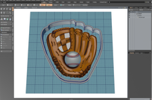 Load image into Gallery viewer, Baseball Glove Cutter STL File
