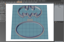 Load image into Gallery viewer, Batman Symbol Cutter STL File
