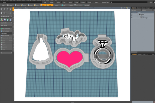 Bridal Shower STL Cutter Bundle