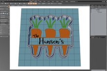 Load image into Gallery viewer, Carrot Monogram Cutter STL File
