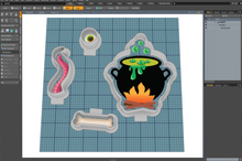 Load image into Gallery viewer, Cauldron Platter STL

