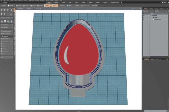 Christmas Bulb Cutter STL File