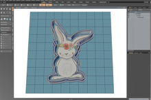 Load image into Gallery viewer, Country Bunny Cutter STL File
