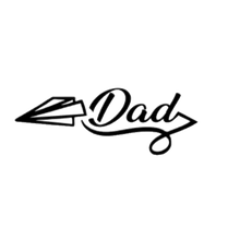 Load image into Gallery viewer, Dad Paper Plane Cutter STL File
