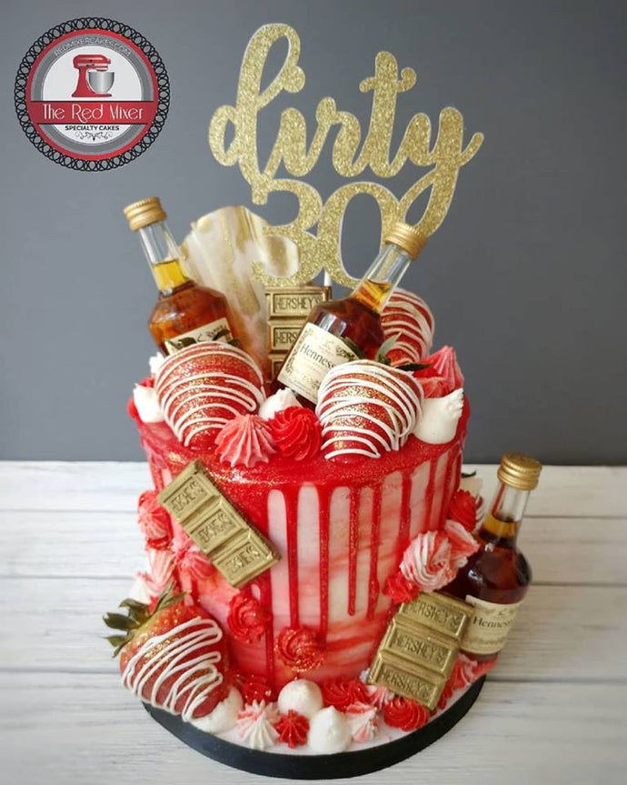 Dirty 30 Cake Topper || Dirty Thirty for Her