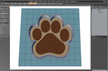 Load image into Gallery viewer, Dog Paw Cutter STL File
