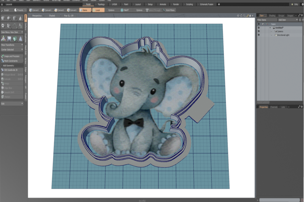 Elephant Baby (Boy) Cutter STL File