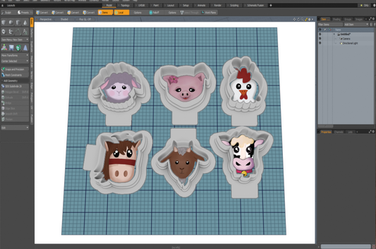 Barnyard Farm Animals STL Cutter Bundle