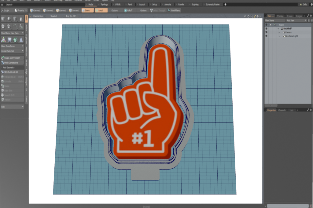 Foam Finger Cutter STL File