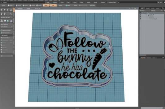 Follow The Bunny Cutter STL File