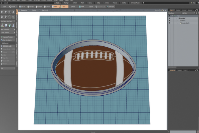 Football Cutter STL File