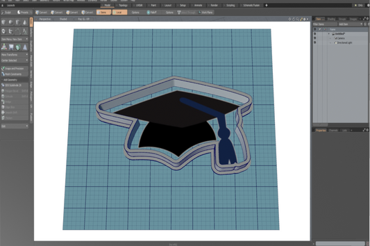 Grad Cap Cutter STL File