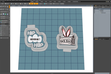 Load image into Gallery viewer, Hip Hop Hooray Bunny Boom Box STL Cutter Set
