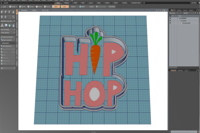 Hip Hop Cutter STL File