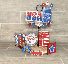 Load image into Gallery viewer, 4th of July 1776 - Tiered Tray - DIY Kit
