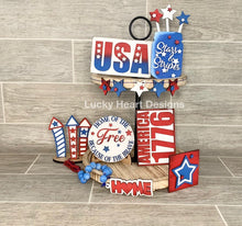 Load image into Gallery viewer, 4th of July 1776 - Tiered Tray - DIY Kit
