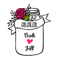 Load image into Gallery viewer, Jam Jar with Flowers Cutter STL File
