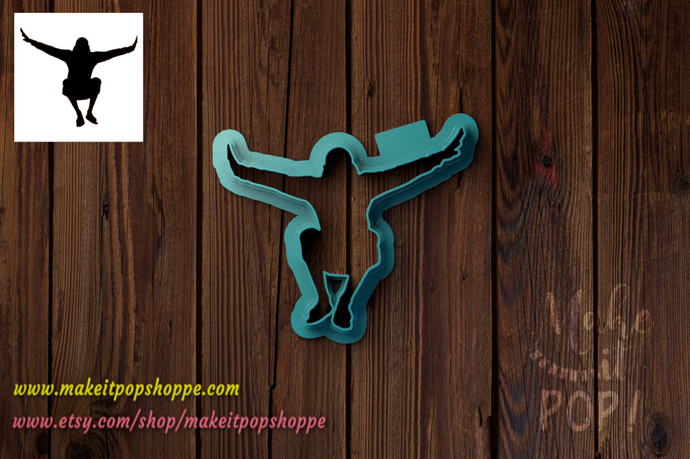 Jumping Kid (Knees Tucked) Fondant Cutter