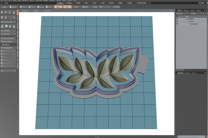 Leaf Laurel Cutter STL File