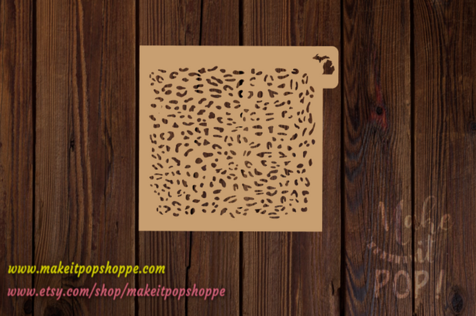 Leopard Spots Stencil