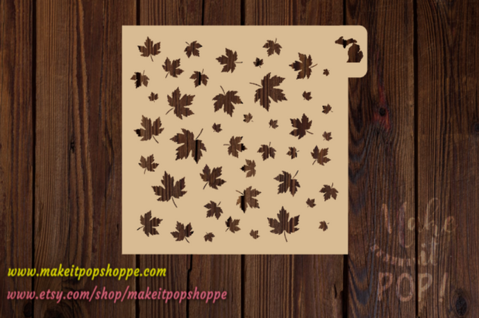 Maple Leaf Pattern Stencil