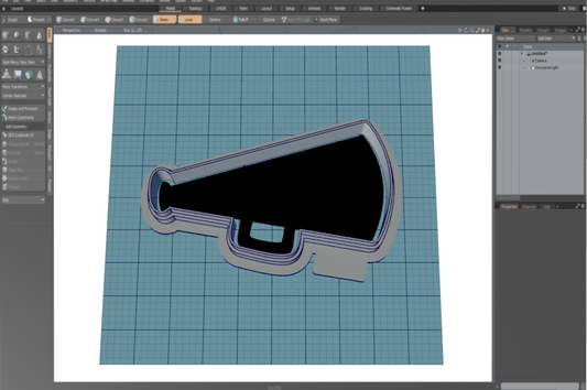 Megaphone Cutter STL File