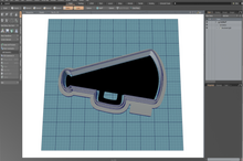 Load image into Gallery viewer, Megaphone Cutter STL File
