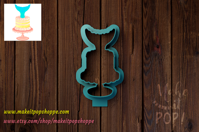 Mermaid Cake Fancy Cutter