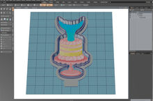 Load image into Gallery viewer, Mermaid Cake Fancy Cutter

