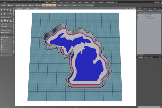 Michigan Connected Cutter STL File