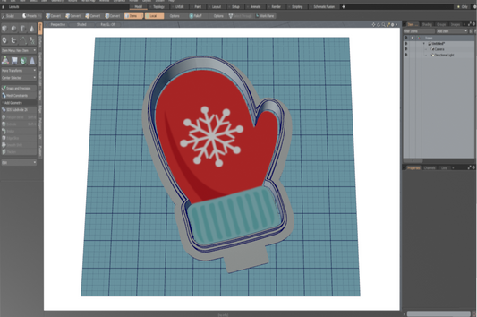 Winter Mitten Cutter STL File