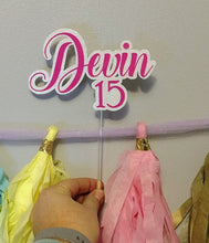 Load image into Gallery viewer, Custom Cardstock Cake Toppers
