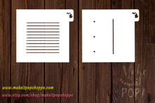 Load image into Gallery viewer, Notebook Paper Stencil
