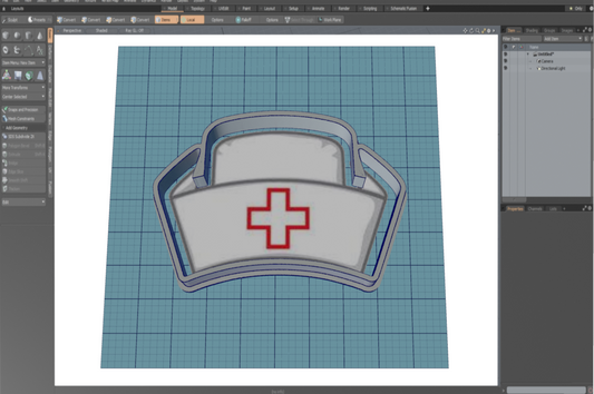 Nurses Cap Cutter STL File