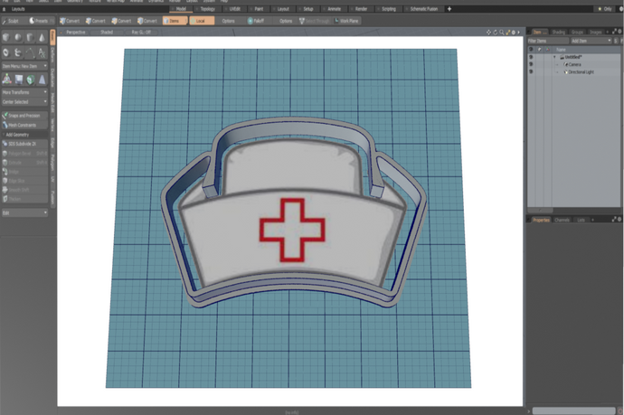 Nurses Cap Cutter STL File