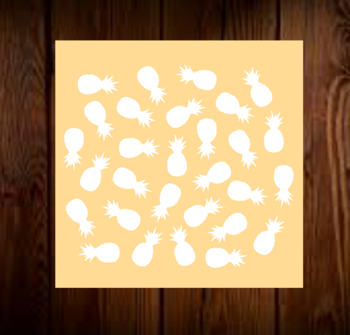 Pineapple Pattern Stencil
