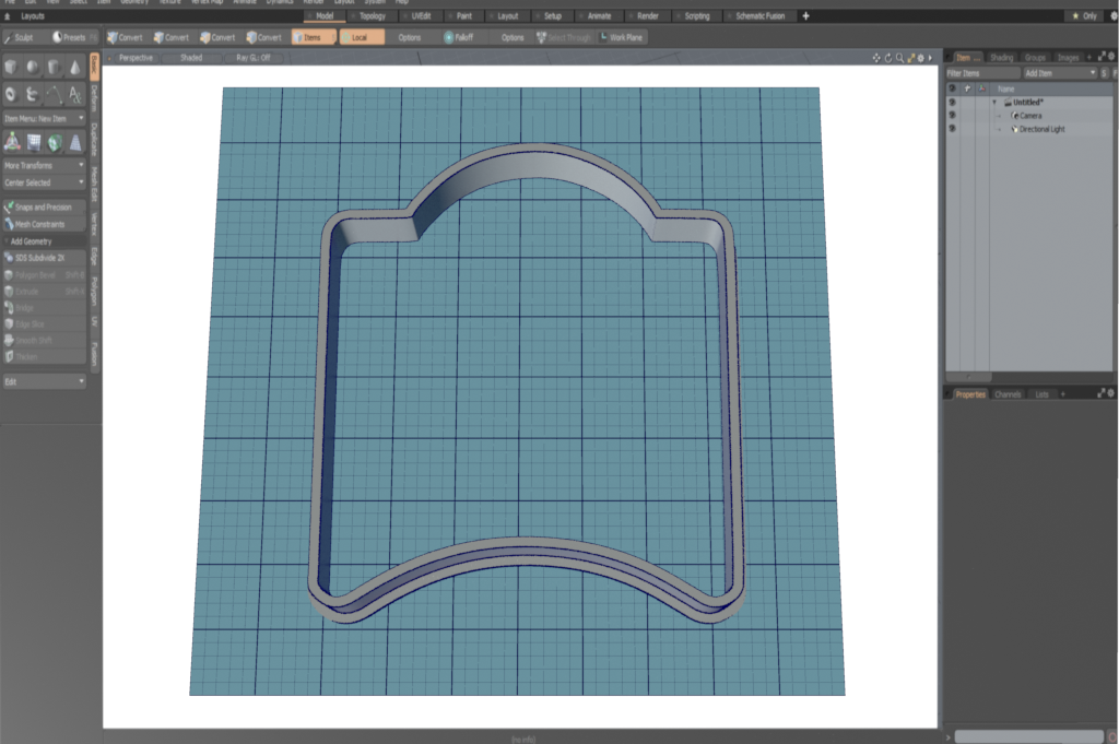 Plaque Curved Cutter STL File