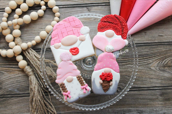 Valentine Gnomies by HJ Cookies