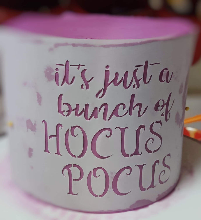 Hocus Pocus Cake Stencil