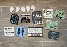 Load image into Gallery viewer, Bathroom Funnies - Tiered Tray - DIY Kit
